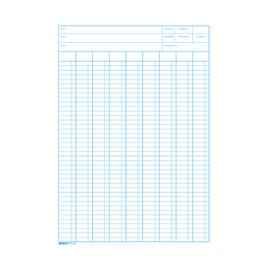 A4 Accountant Pad 9 Column AW400 5 Pack