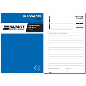 Delivery Docket Book in Duplicate Impact CS530