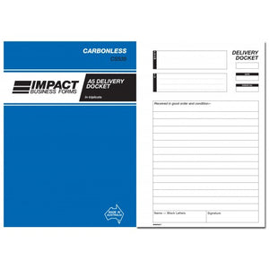 Delivery Docket Book in Triplicate Impact CS535