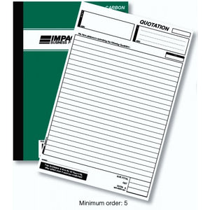 Pen Carbon A4 Quotation Book in Duplicate PC060
