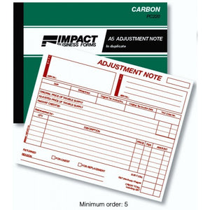 Pen Carbon Adjustment Note Book in Duplicate PC220