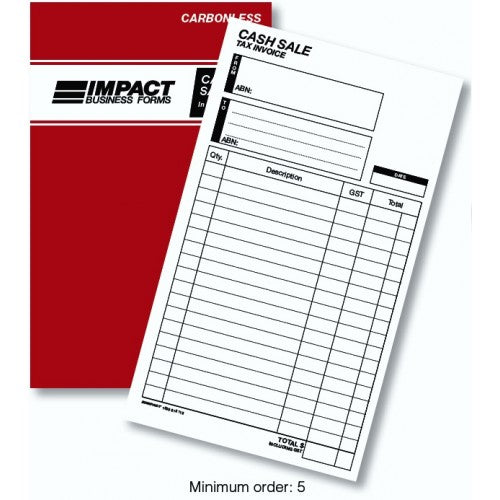 Cash Sale Tax Invoice Book in Duplicate SB319