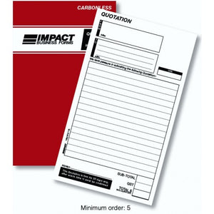 Quotation Book in Duplicate 203mm x 127mm SB321