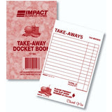 Takeaway Docket Book in Singles TD351